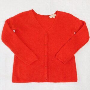 Sezane Red Barry Cardigan Sweater | Mohair Alpaca | Coquette | EUC | XS